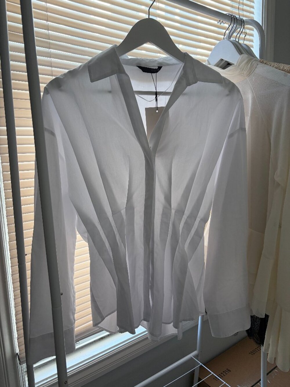 ZW COLLECTION PLEATED SHIRT